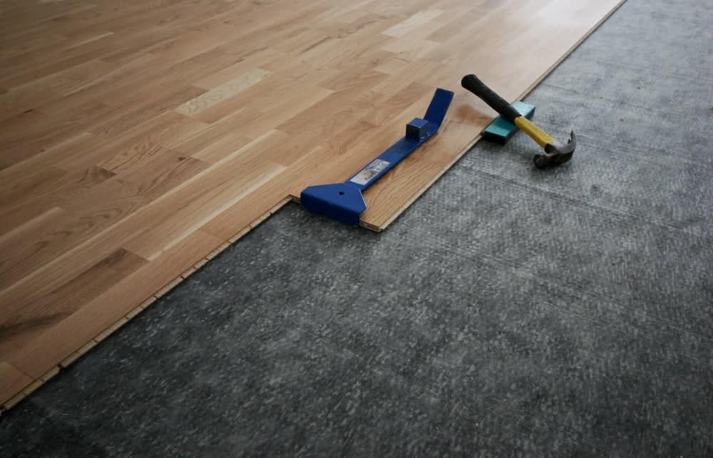 Flooring Underlayment First Atlanta, 15 Lb Black Felt Hardwood Flooring Underlayment Paper