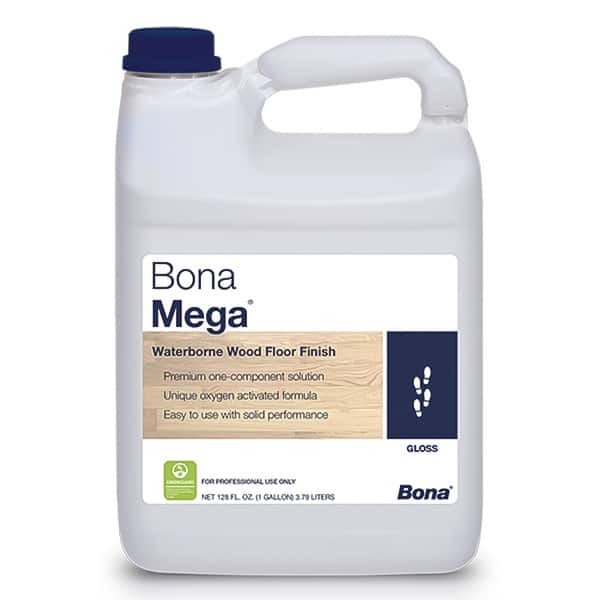 Bona Mega Satin Water-Based Wood Floor Finish - 1 Gallon