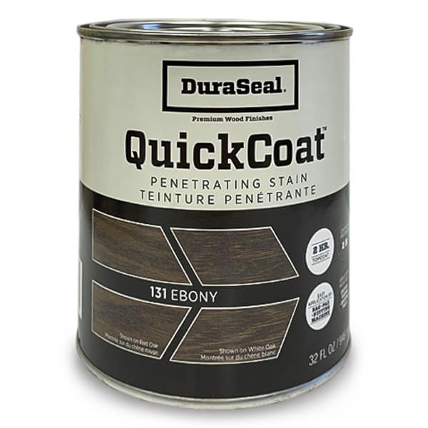 DuraSeal Quick Coat Ebony 131 - Oil Based Wood Floor Stain Quart