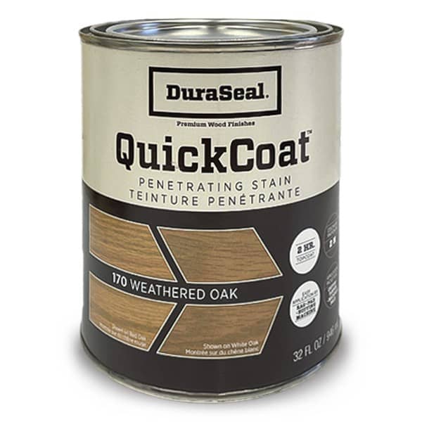 DuraSeal Quick Coat Weathered Oak 170 - Oil Based Wood Floor Stain Quart