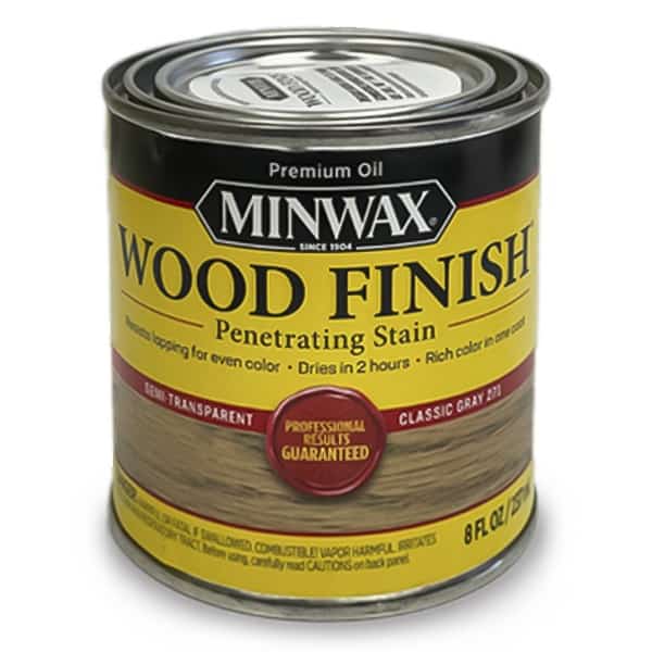 Minwax Wood Finish Classic Gray 271 - Oil Based Wood Floor Stain Half Pint