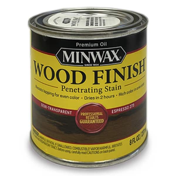 Minwax Wood Finish Espresso 273 - Oil Based Wood Floor Stain Half Pint