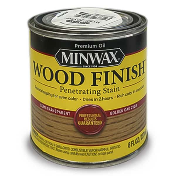 Minwax Wood Finish Golden Oak 210B - Oil Based Wood Floor Stain Half Pint