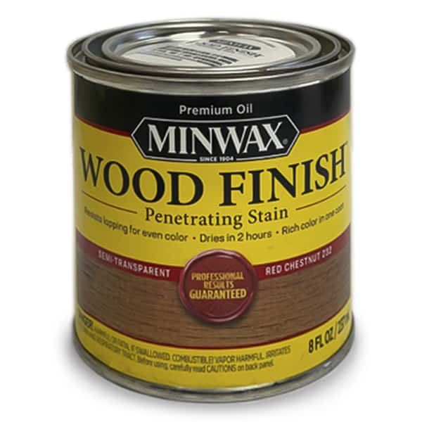 Minwax Wood Finish Red Chestnut 232 - Oil Based Wood Floor Stain Half Pint