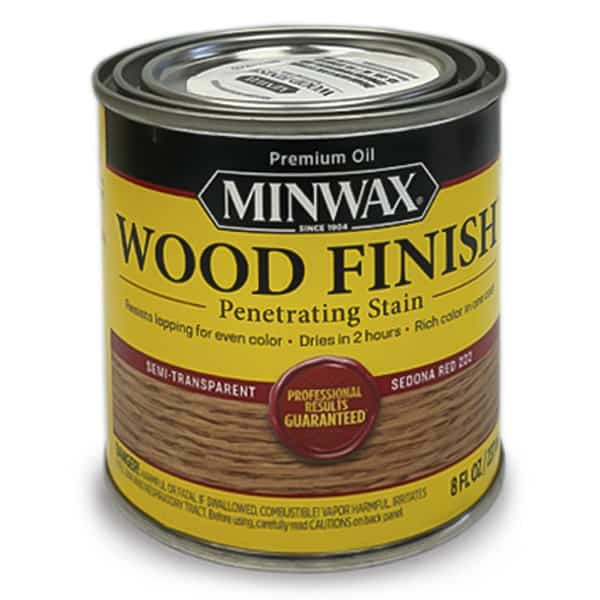 Minwax Wood Finish Sedona Red 222 - Oil Based Wood Floor Stain Half Pint