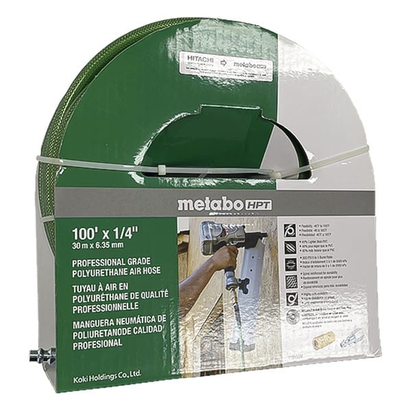 1/4-Inch x 50 Ft Metabo HPT 115155M Air Nailer Hose Professional Grade 300 in 