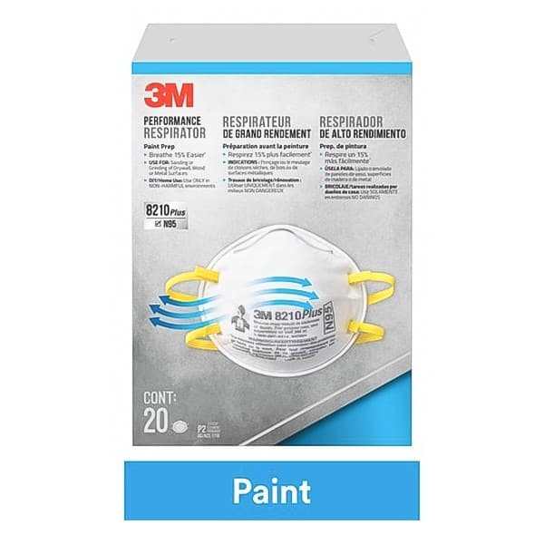 3M Paint Prep Disposable Respirator 8210 Plus