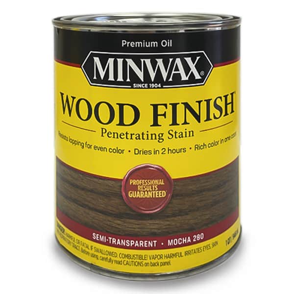 Minwax Wood Finish Mocha 280 - Oil Based Wood Floor Stain Quart